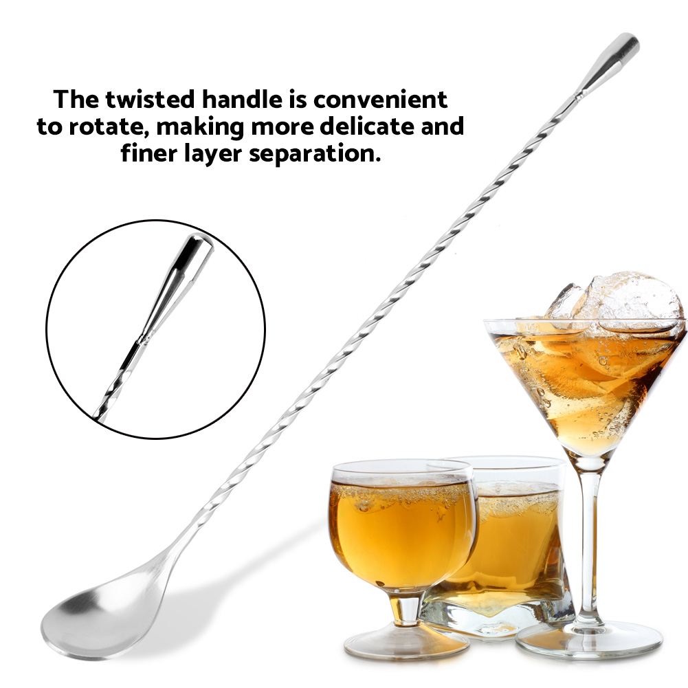Bar Spoon Twisted - Bar Kaşığı Bar Karıştırma Kaşığı Paslanmaz
