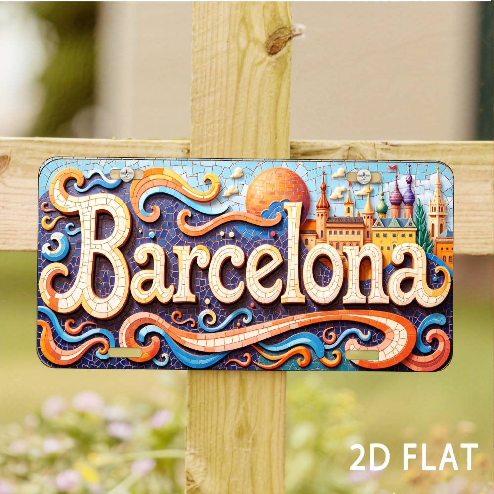 Home Barcelona - 2D Düz, Barcelona Logolu ve Dayanıklı,