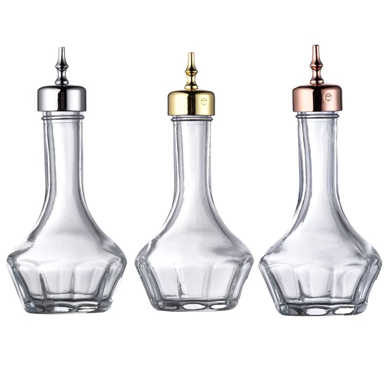 Bitters Bottle Set - 30ML/50ML şeffaf cam acı şişe ile