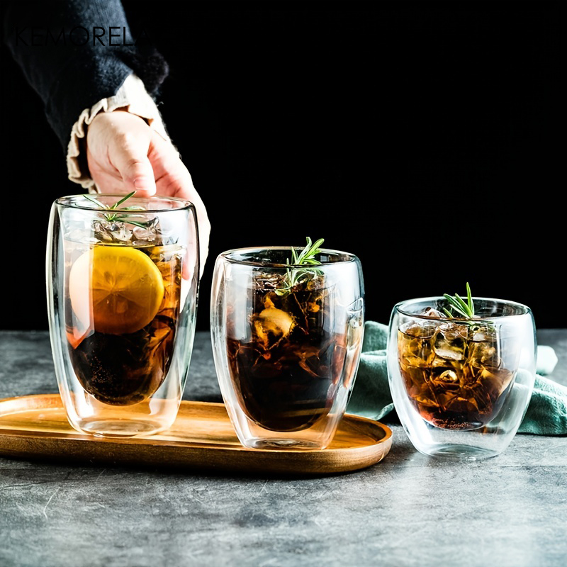 Highball Glass Set - 1 adet ısıya dayanıklı çift duvarlı