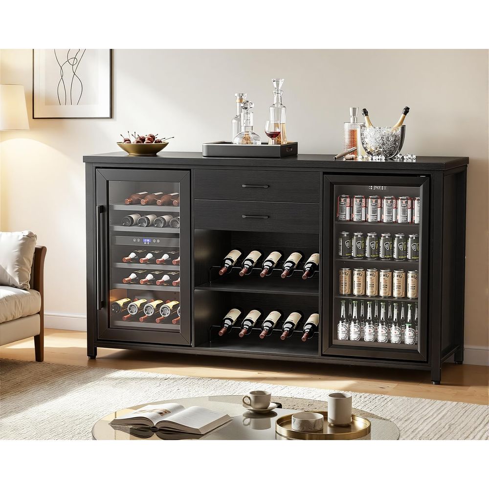 2 bölmeli geniş Coee Bar Dolab - Home Bar And Cabinet incelemesi ve fiyatı