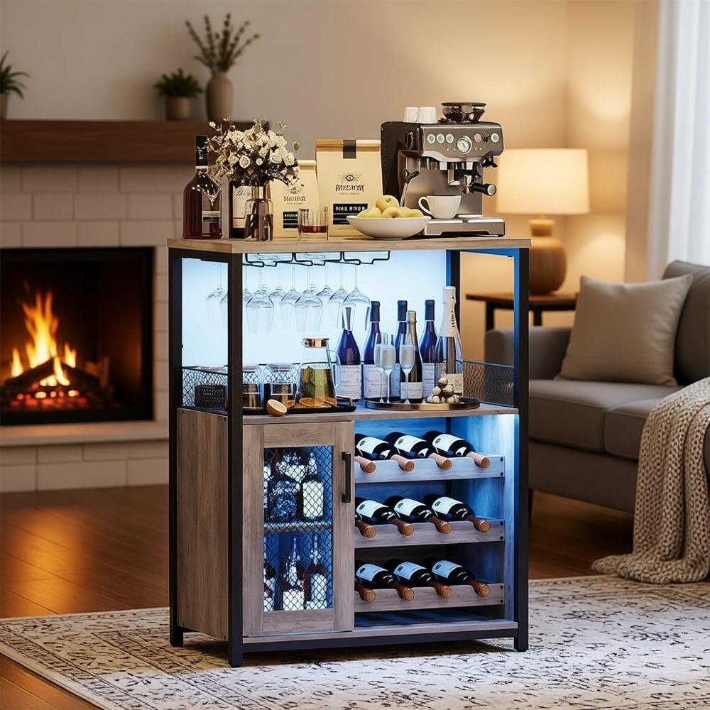 Endüstriyel Tarzda LED Işıklı  - Home Bar And Cabinet incelemesi ve fiyatı