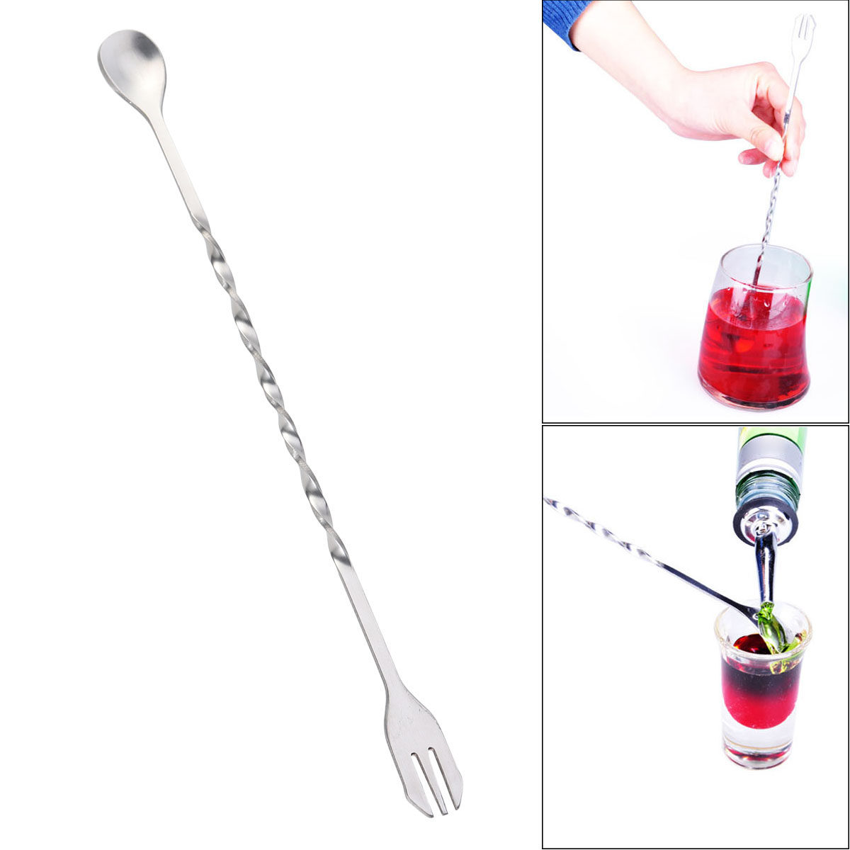304 Paslanmaz Çelik Kokteyl Ça - Bar Spoon Twisted incelemesi ve fiyatı