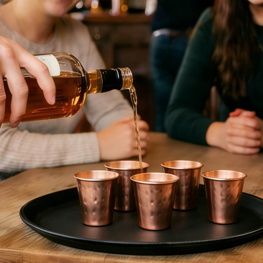 6cs 8 Adet Yeni %100 Bakır Bar - Mule Copper Mug incelemesi ve fiyatı