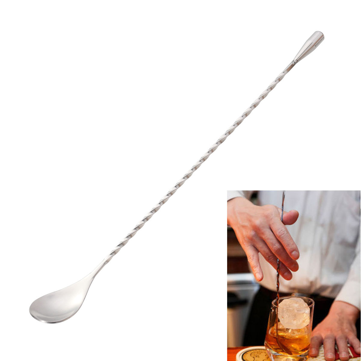 304 Paslanmaz Çelik Bükümlü Ba - Bar Spoon Twisted incelemesi ve fiyatı