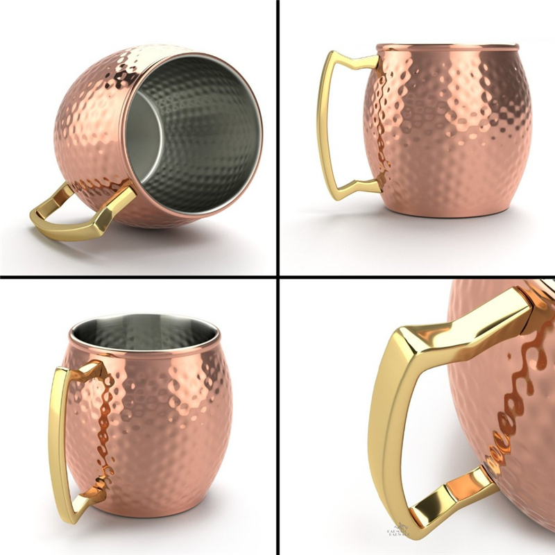 1 adet 550ml moskova Mule bakı - Mule Copper Mug incelemesi ve fiyatı